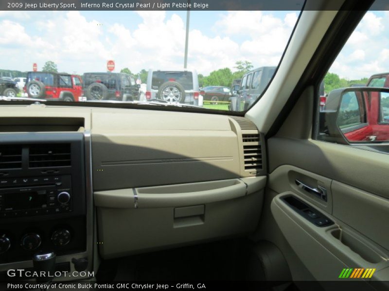 Inferno Red Crystal Pearl / Light Pebble Beige 2009 Jeep Liberty Sport