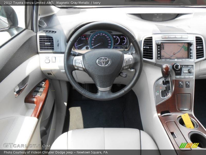 Magnetic Gray Metallic / Ivory 2012 Toyota Venza Limited AWD