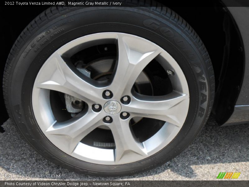 Magnetic Gray Metallic / Ivory 2012 Toyota Venza Limited AWD