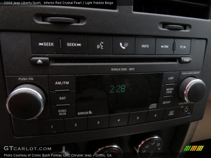Inferno Red Crystal Pearl / Light Pebble Beige 2009 Jeep Liberty Sport