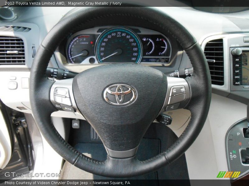 Magnetic Gray Metallic / Ivory 2012 Toyota Venza Limited AWD