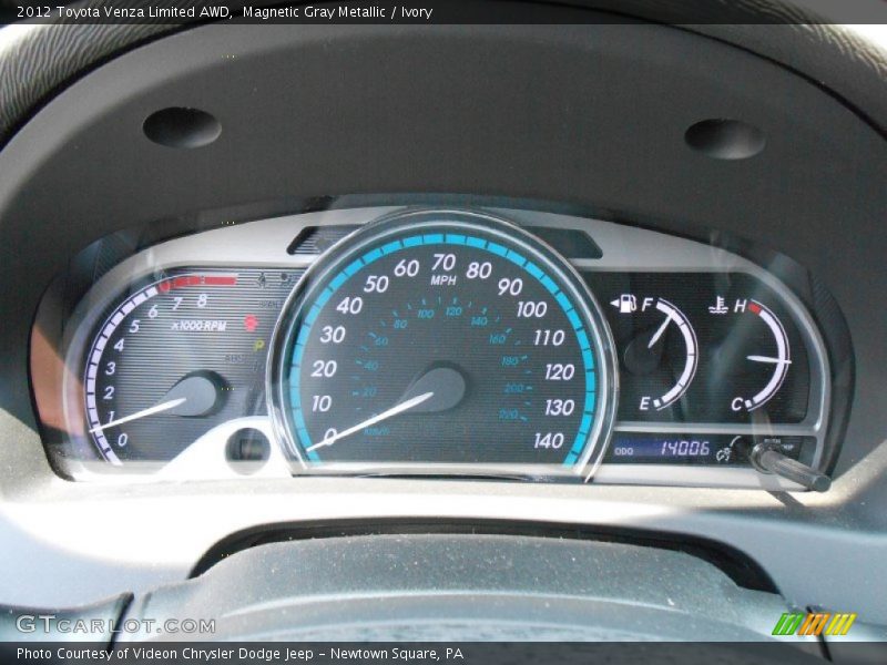 Magnetic Gray Metallic / Ivory 2012 Toyota Venza Limited AWD