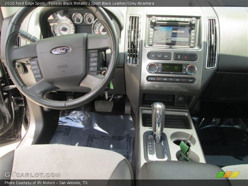 Tuxedo Black Metallic / Sport Black Leather/Grey Alcantara 2010 Ford Edge Sport