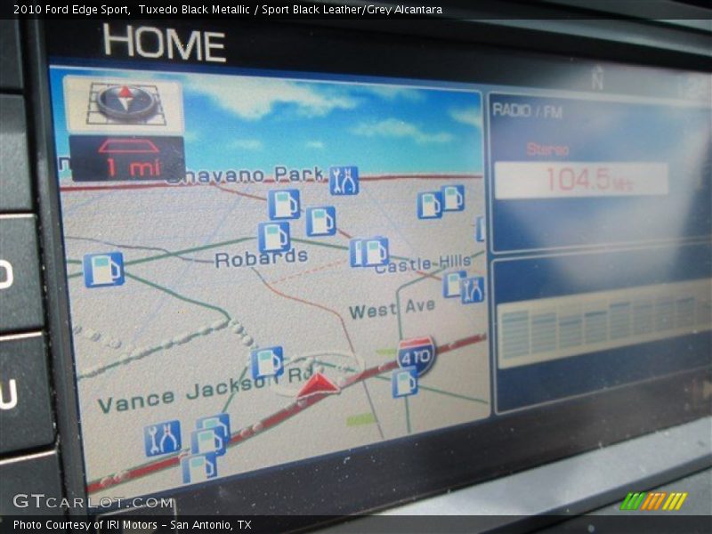Tuxedo Black Metallic / Sport Black Leather/Grey Alcantara 2010 Ford Edge Sport