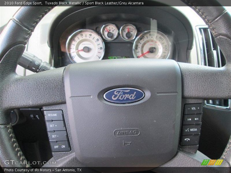 Tuxedo Black Metallic / Sport Black Leather/Grey Alcantara 2010 Ford Edge Sport
