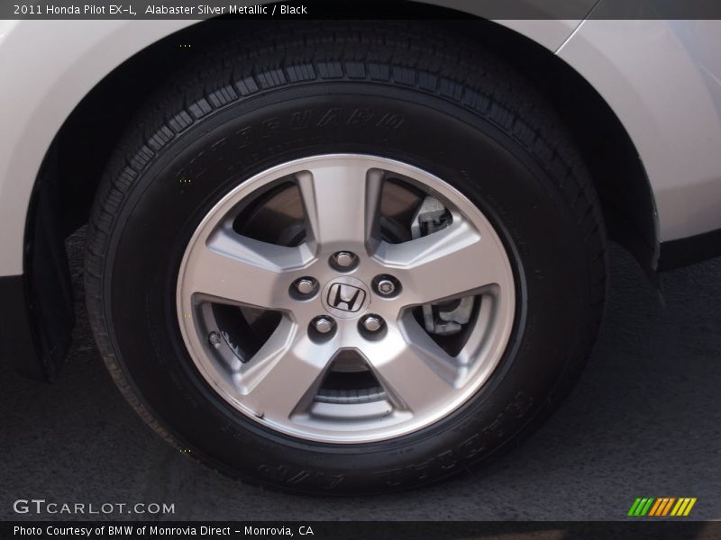 Alabaster Silver Metallic / Black 2011 Honda Pilot EX-L