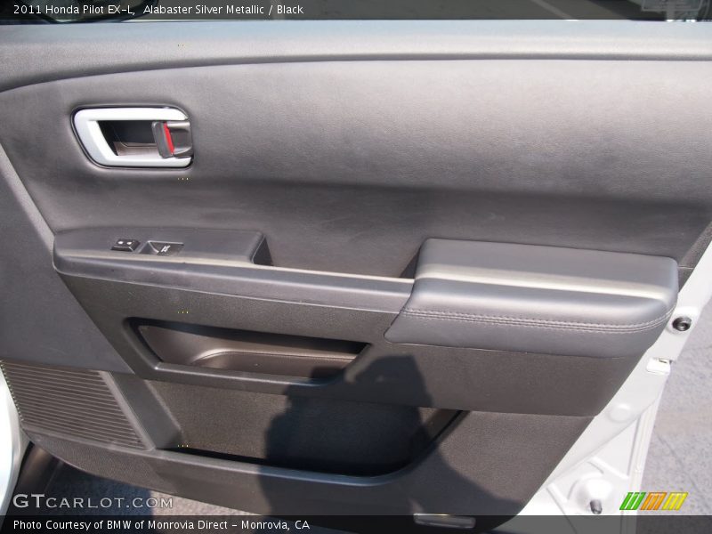 Alabaster Silver Metallic / Black 2011 Honda Pilot EX-L
