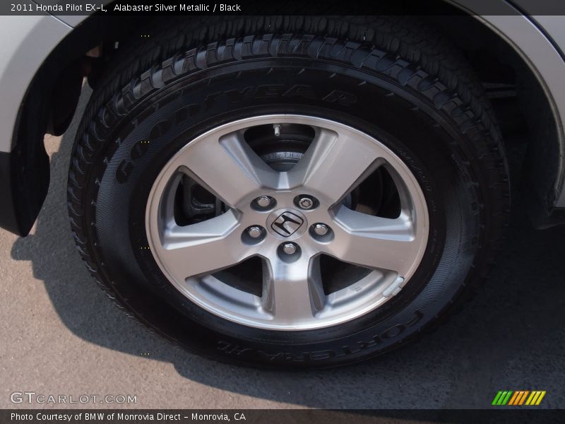 Alabaster Silver Metallic / Black 2011 Honda Pilot EX-L