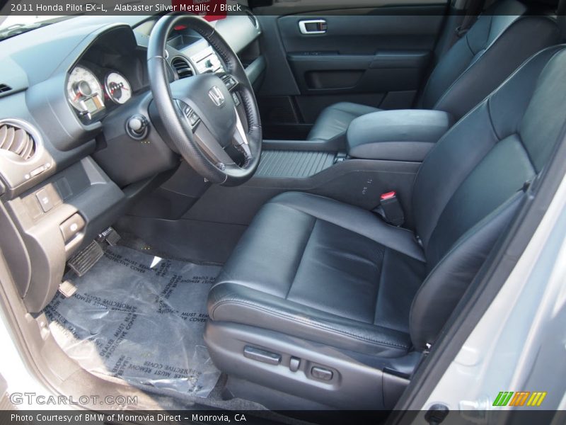 Alabaster Silver Metallic / Black 2011 Honda Pilot EX-L