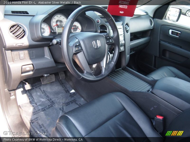 Alabaster Silver Metallic / Black 2011 Honda Pilot EX-L