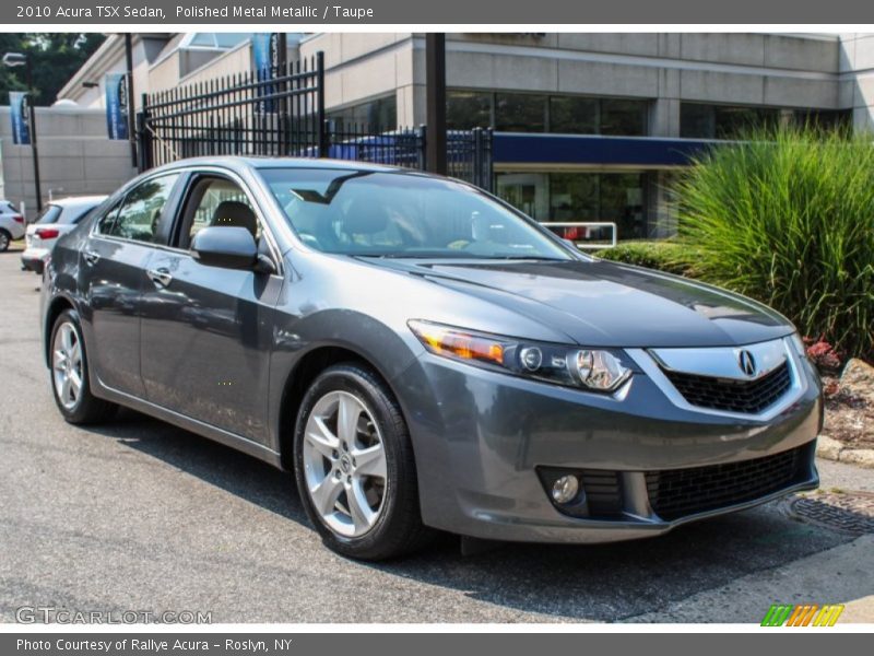 Polished Metal Metallic / Taupe 2010 Acura TSX Sedan