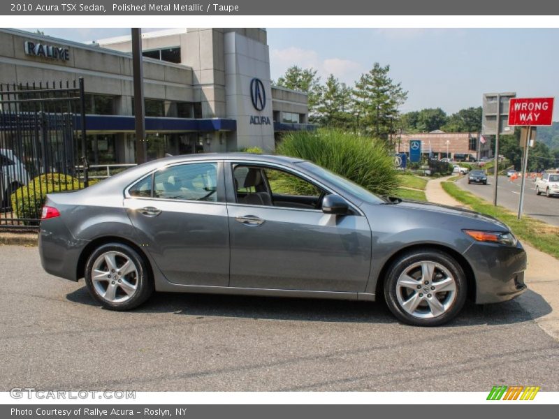 Polished Metal Metallic / Taupe 2010 Acura TSX Sedan