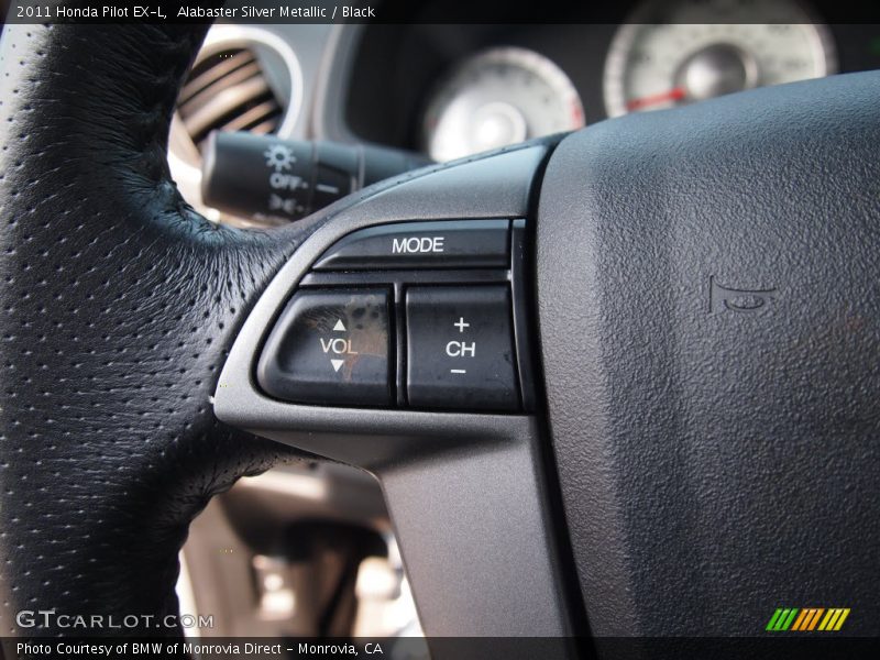 Alabaster Silver Metallic / Black 2011 Honda Pilot EX-L