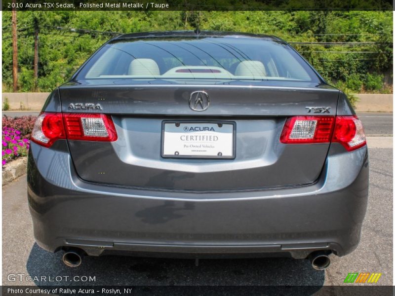 Polished Metal Metallic / Taupe 2010 Acura TSX Sedan