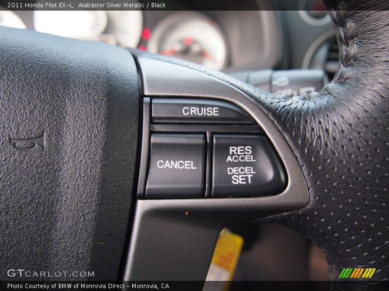 Alabaster Silver Metallic / Black 2011 Honda Pilot EX-L