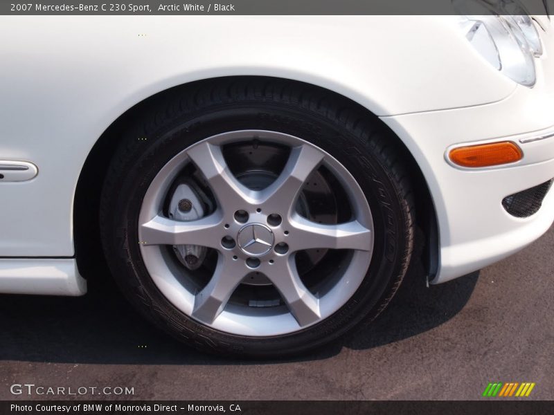 Arctic White / Black 2007 Mercedes-Benz C 230 Sport