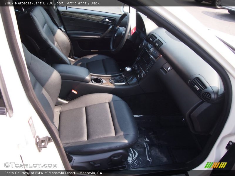 Arctic White / Black 2007 Mercedes-Benz C 230 Sport