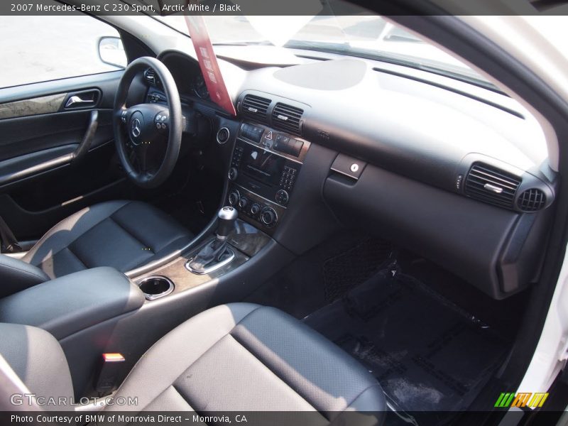 Arctic White / Black 2007 Mercedes-Benz C 230 Sport