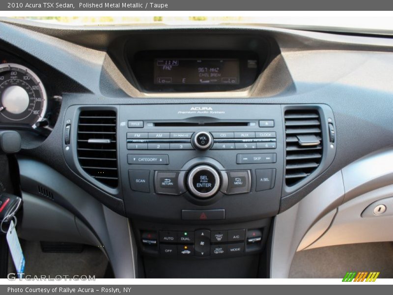 Polished Metal Metallic / Taupe 2010 Acura TSX Sedan