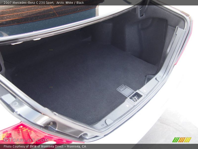Arctic White / Black 2007 Mercedes-Benz C 230 Sport
