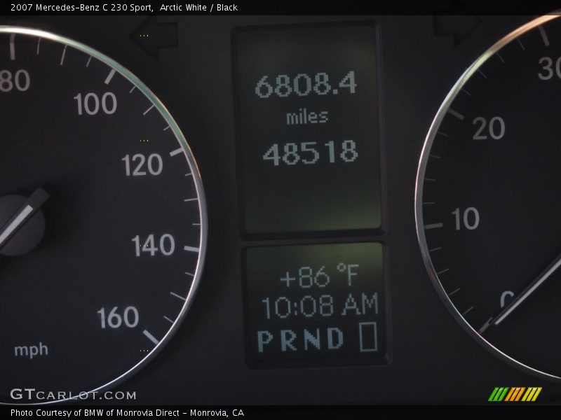 Arctic White / Black 2007 Mercedes-Benz C 230 Sport