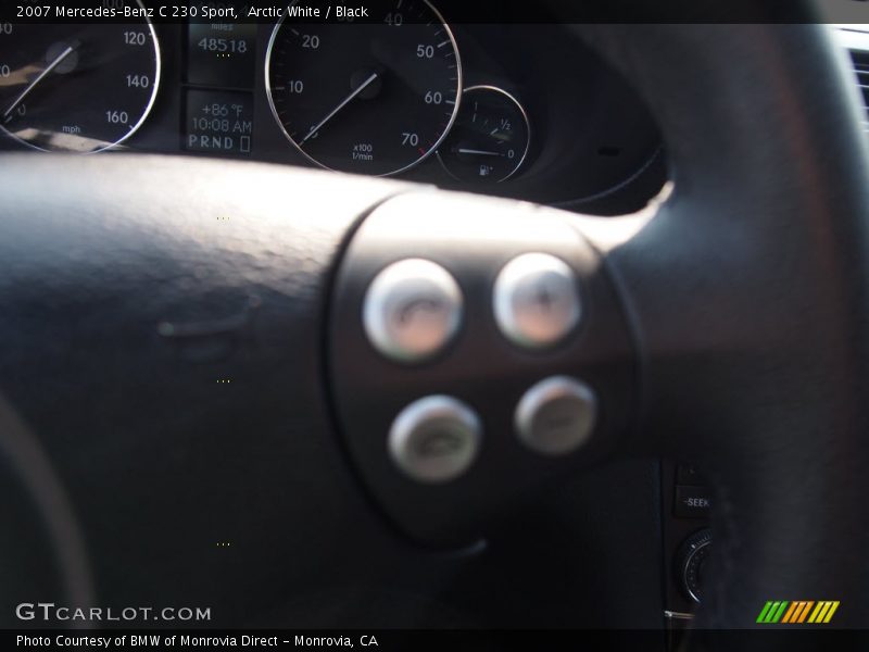 Arctic White / Black 2007 Mercedes-Benz C 230 Sport