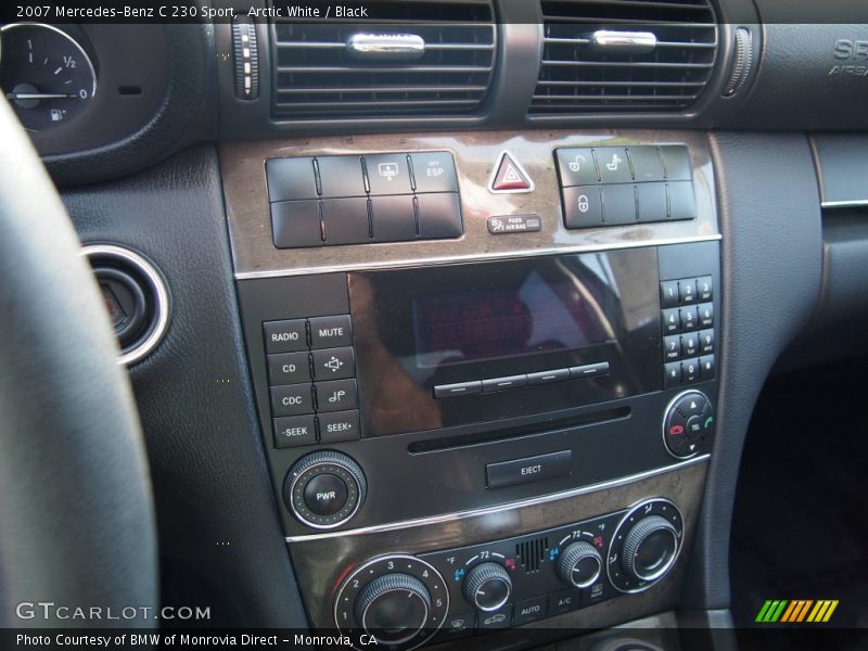 Arctic White / Black 2007 Mercedes-Benz C 230 Sport