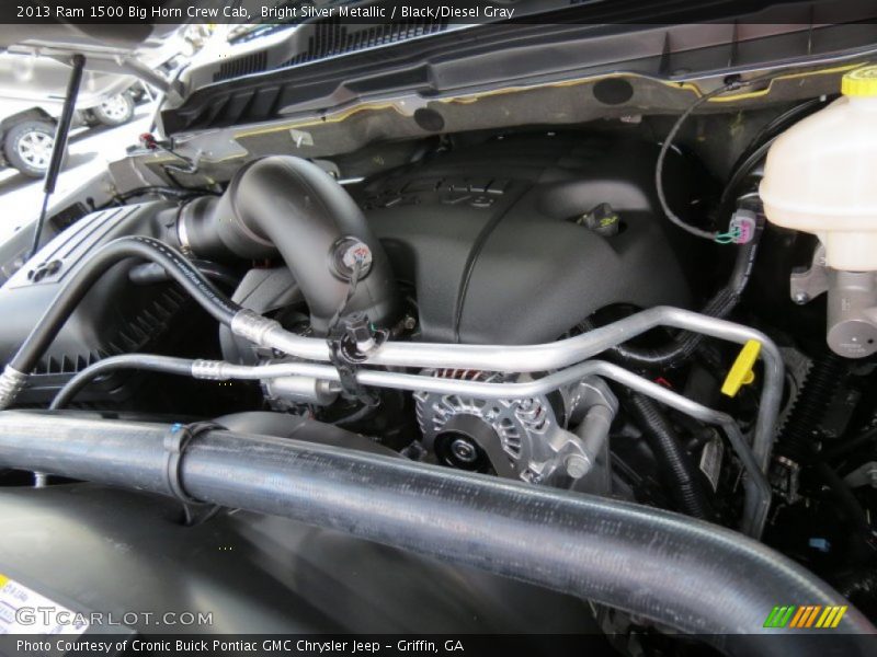 Bright Silver Metallic / Black/Diesel Gray 2013 Ram 1500 Big Horn Crew Cab