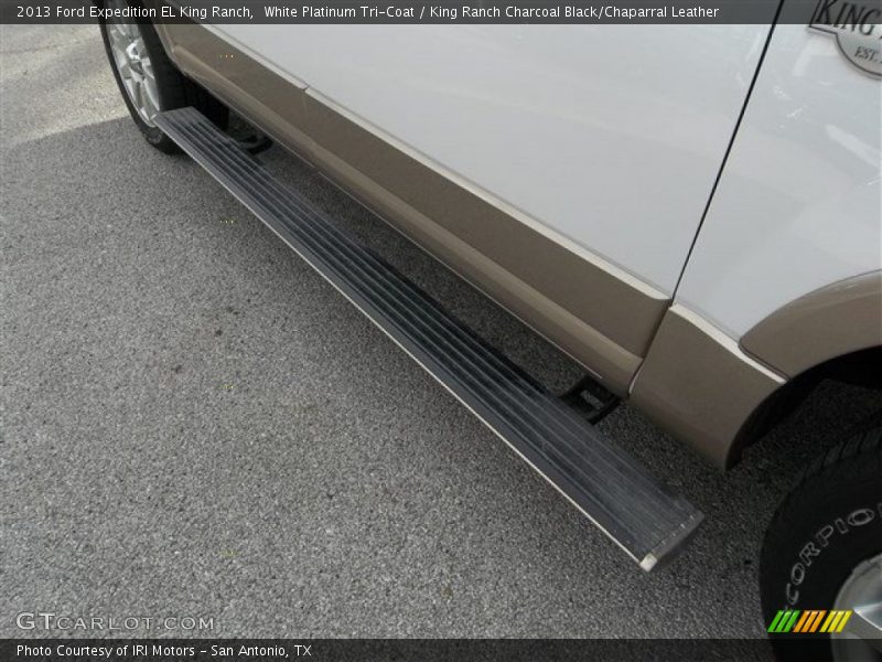 White Platinum Tri-Coat / King Ranch Charcoal Black/Chaparral Leather 2013 Ford Expedition EL King Ranch