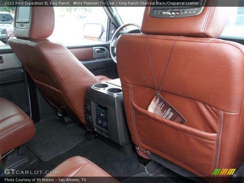 White Platinum Tri-Coat / King Ranch Charcoal Black/Chaparral Leather 2013 Ford Expedition EL King Ranch