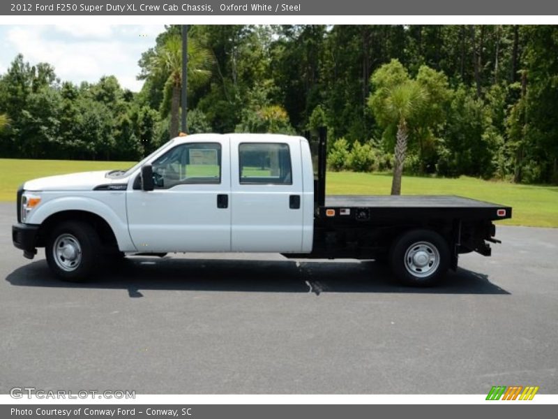 Oxford White / Steel 2012 Ford F250 Super Duty XL Crew Cab Chassis