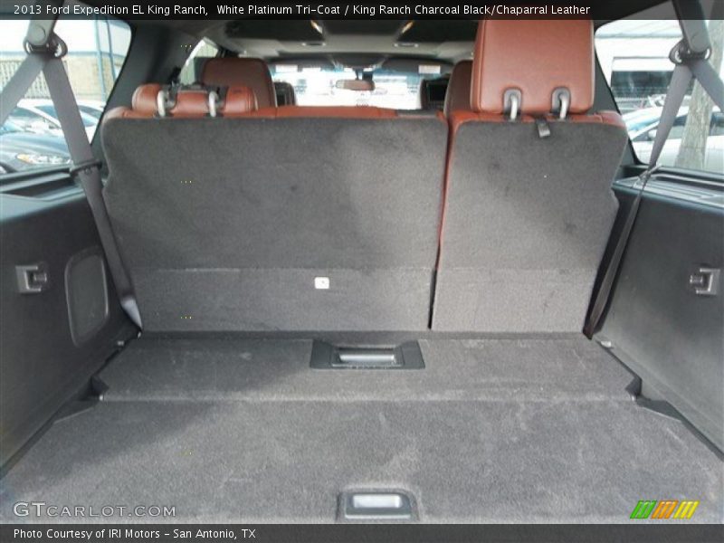 White Platinum Tri-Coat / King Ranch Charcoal Black/Chaparral Leather 2013 Ford Expedition EL King Ranch