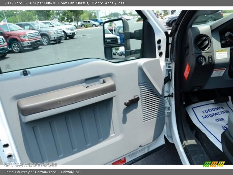 Oxford White / Steel 2012 Ford F250 Super Duty XL Crew Cab Chassis