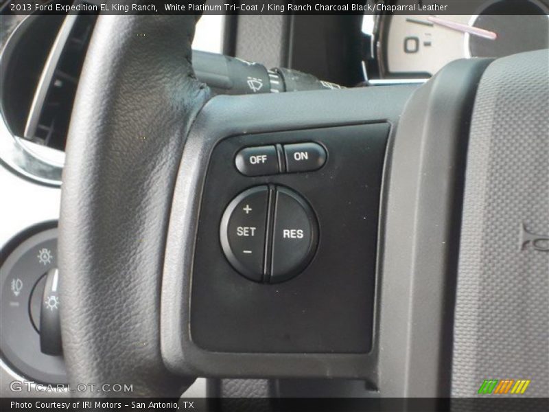 White Platinum Tri-Coat / King Ranch Charcoal Black/Chaparral Leather 2013 Ford Expedition EL King Ranch