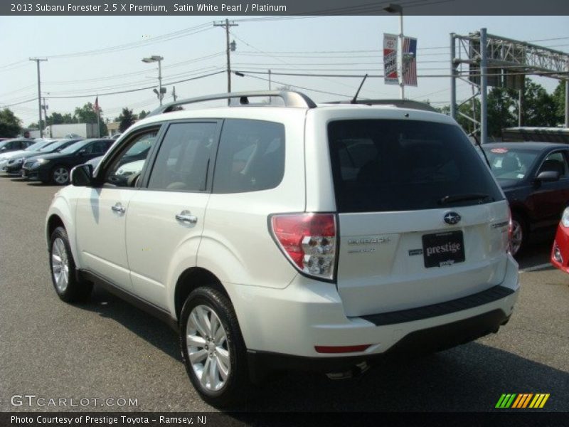 Satin White Pearl / Platinum 2013 Subaru Forester 2.5 X Premium