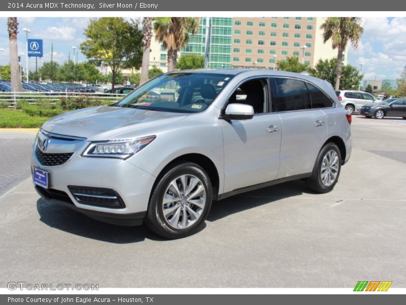 Silver Moon / Ebony 2014 Acura MDX Technology