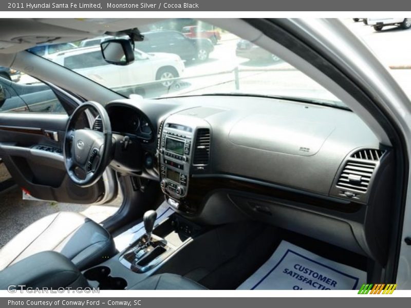 Moonstone Silver / Cocoa Black 2011 Hyundai Santa Fe Limited