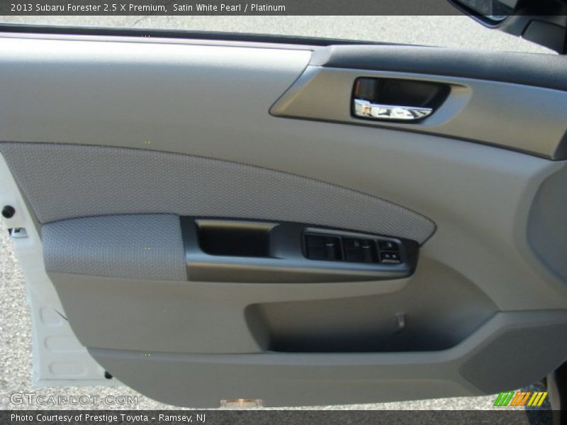Satin White Pearl / Platinum 2013 Subaru Forester 2.5 X Premium
