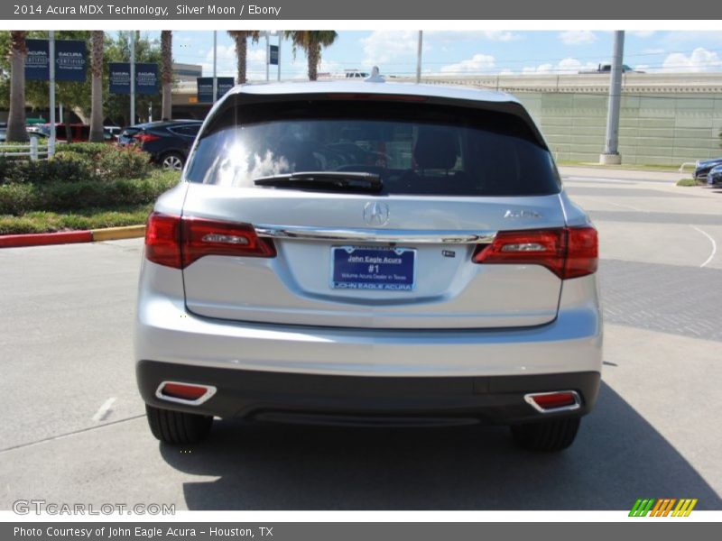 Silver Moon / Ebony 2014 Acura MDX Technology