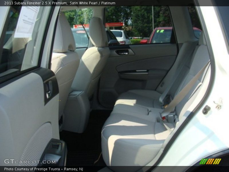 Satin White Pearl / Platinum 2013 Subaru Forester 2.5 X Premium