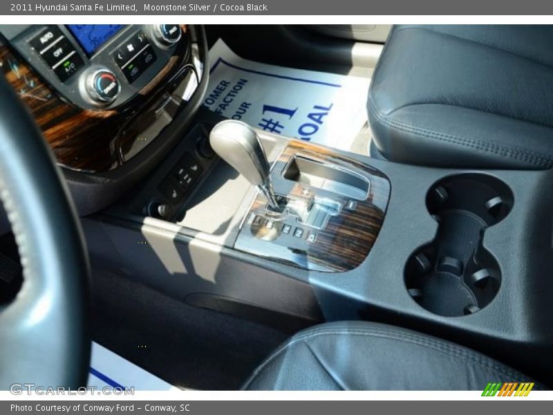 Moonstone Silver / Cocoa Black 2011 Hyundai Santa Fe Limited