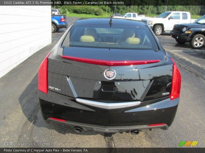 Black Raven / Caramel/Jet Black Accents 2013 Cadillac ATS 3.6L Premium AWD