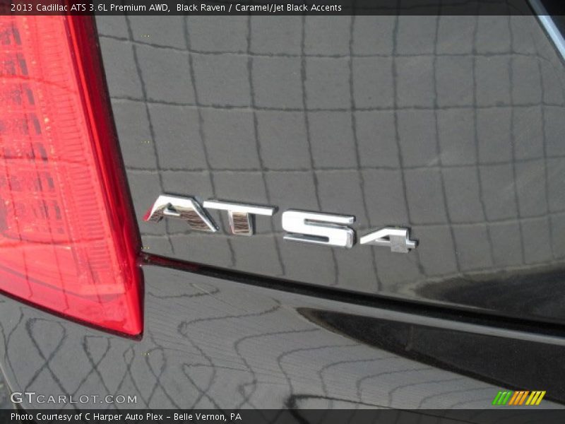 Black Raven / Caramel/Jet Black Accents 2013 Cadillac ATS 3.6L Premium AWD