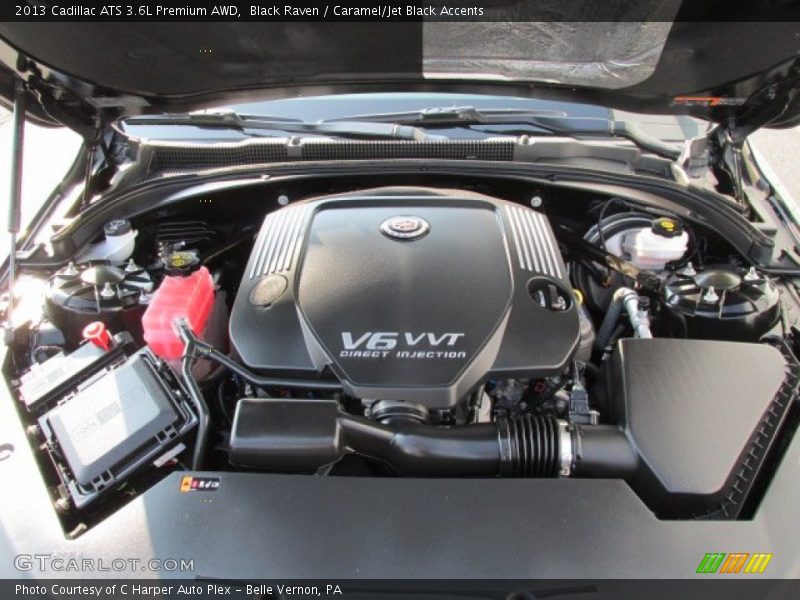 Black Raven / Caramel/Jet Black Accents 2013 Cadillac ATS 3.6L Premium AWD