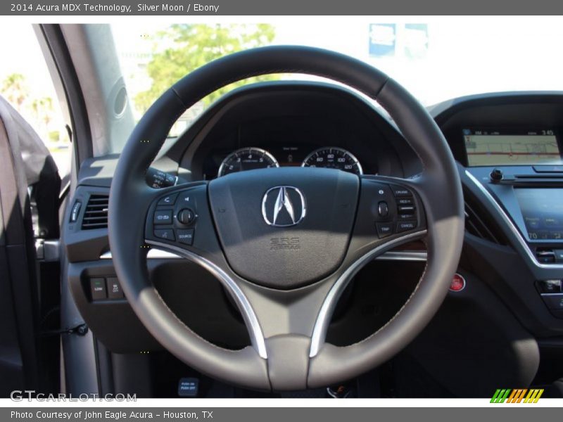 Silver Moon / Ebony 2014 Acura MDX Technology