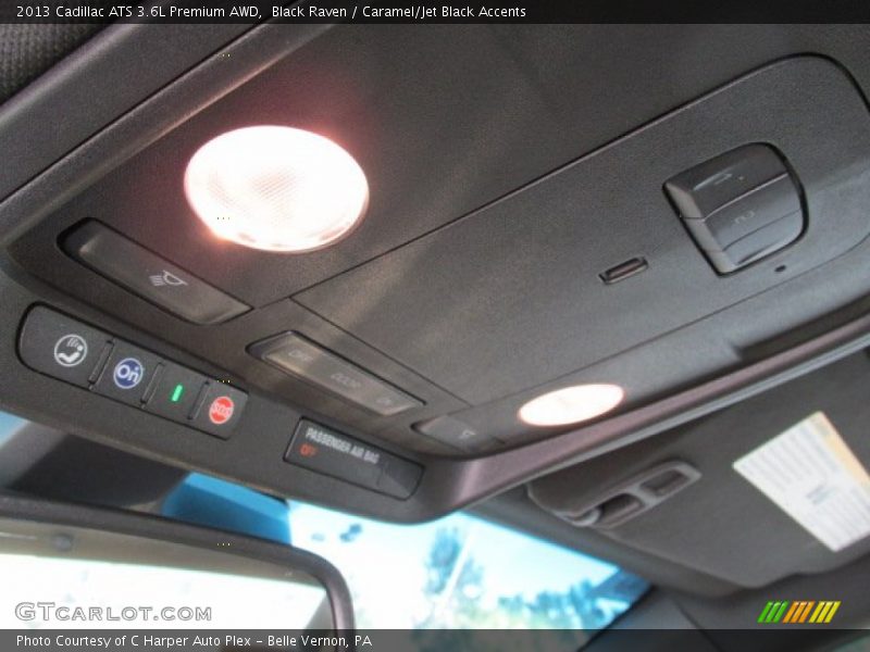 Black Raven / Caramel/Jet Black Accents 2013 Cadillac ATS 3.6L Premium AWD