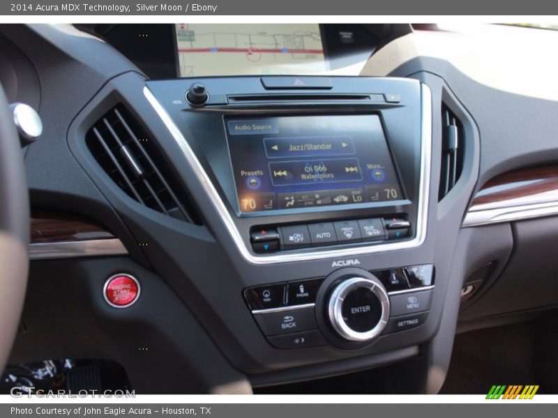 Silver Moon / Ebony 2014 Acura MDX Technology