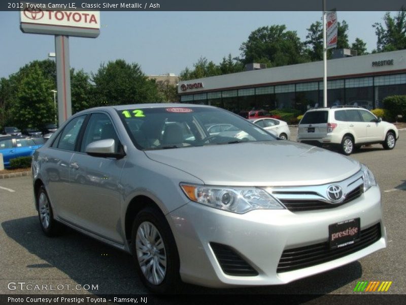 Classic Silver Metallic / Ash 2012 Toyota Camry LE