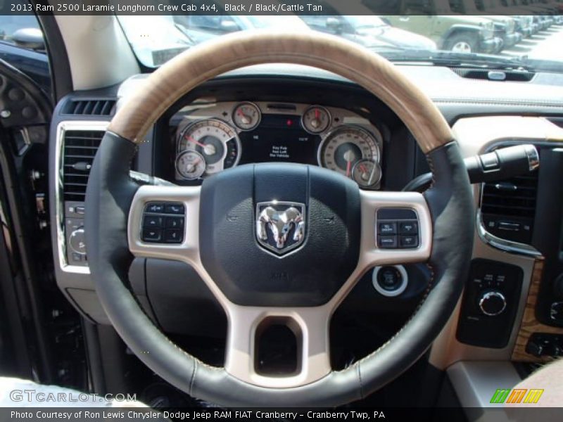  2013 2500 Laramie Longhorn Crew Cab 4x4 Steering Wheel