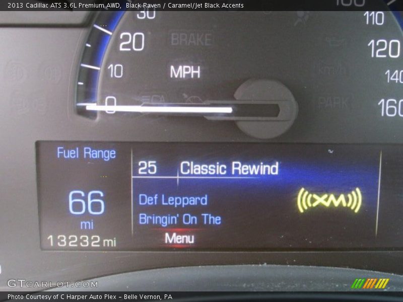 Black Raven / Caramel/Jet Black Accents 2013 Cadillac ATS 3.6L Premium AWD
